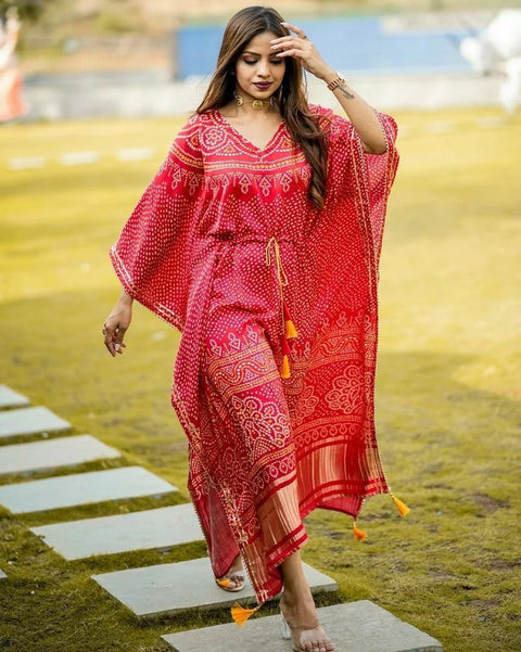 Beautiful Digital Print Kaftan Dress